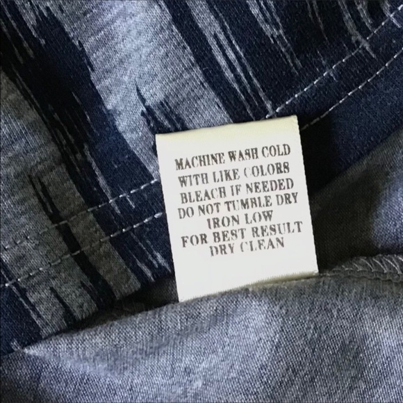 Loveriche Sleeveless High Neck Top Size S Blue Tie Dye Look Long Length NWT - Picture 8 of 8